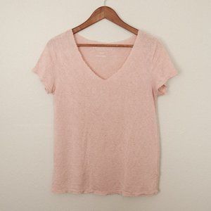 Pink V Neck Shirt